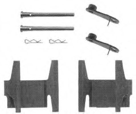 Set accesorii, placute frana