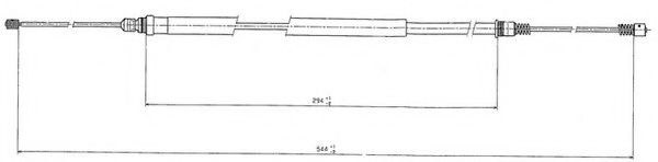 Cablu, frana de parcare