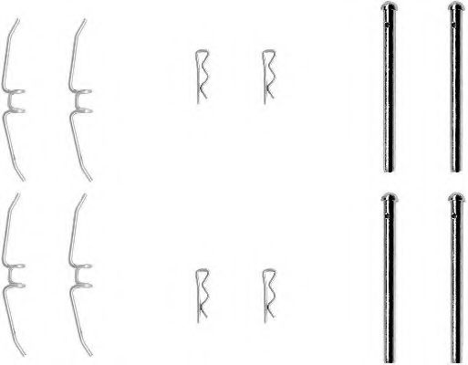 Set accesorii, placute frana