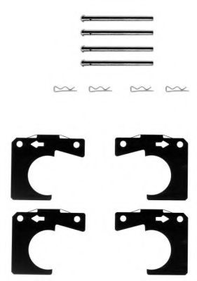 Set accesorii, placute frana