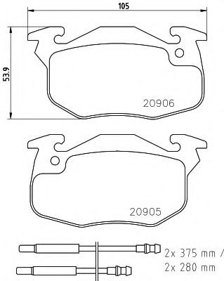 Set frana, frana disc
