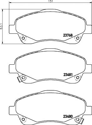 Set frana, frana disc