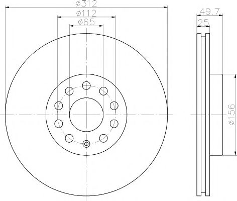 Set frana, frana disc